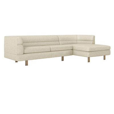 Interlude Home Ornette Right Chaise Sectional - Bluff