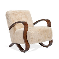 Interlude Home Milan Lounge Chair - Almond