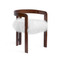 Interlude Home Burke Dining Chair - Walnut/ White