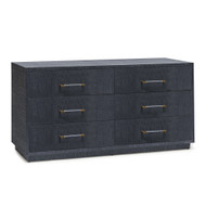 Interlude Home Taylor 6 Drawer Chest - Navy