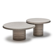 Interlude Home Hunt Bunching Cocktail Tables - Grey - Set Of 2