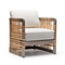 Interlude Home Palms Lounge Chair - Grey Ceruse