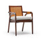 Interlude Home Delray Arm Chair - Chestnut