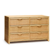 Interlude Home Melbourne 6 Drawer Chest - Natural