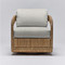 Interlude Home Harbour Lounge Chair - Natural/ Fog