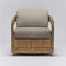 Interlude Home Harbour Lounge Chair - Natural/ Pebble