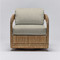 Interlude Home Harbour Lounge Chair - Natural/ Straw