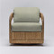 Interlude Home Harbour Lounge Chair - Natural/ Fern