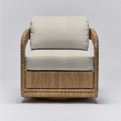 Interlude Home Harbour Lounge Chair - Natura/ Hatch Nat