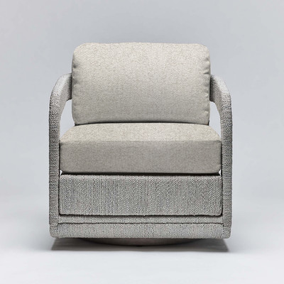 Interlude Home Harbour Lounge Chair - Grey/ Tint