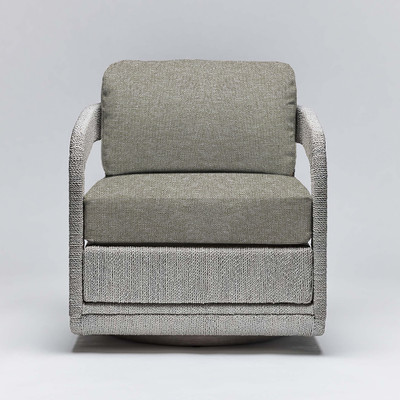 Interlude Home Harbour Lounge Chair - Grey/ Moss