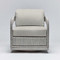 Interlude Home Harbour Lounge Chair - Grey/ Hemp