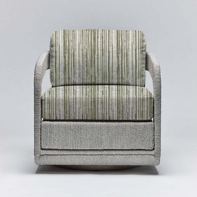 Interlude Home Harbour Lounge Chair - Grey/ Sage