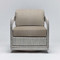 Interlude Home Harbour Lounge Chair - Grey/ Pebble