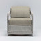 Interlude Home Harbour Lounge Chair - Grey/ Fawn