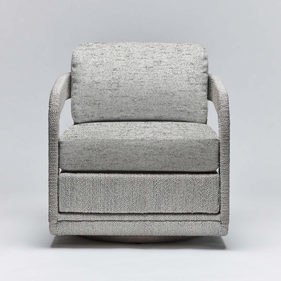 Interlude Home Harbour Lounge Chair - Grey/ Jade