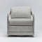 Interlude Home Harbour Lounge Chair - Grey/ Jade