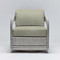 Interlude Home Harbour Lounge Chair - Grey/ Fern