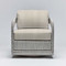 Interlude Home Harbour Lounge Chair - Grey/ Natural Cre