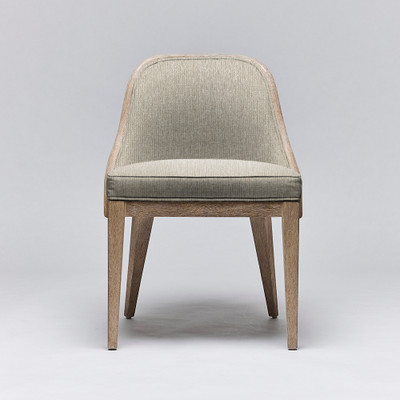 Interlude Home Siesta Dining Chair - White Ceruse/ Stra