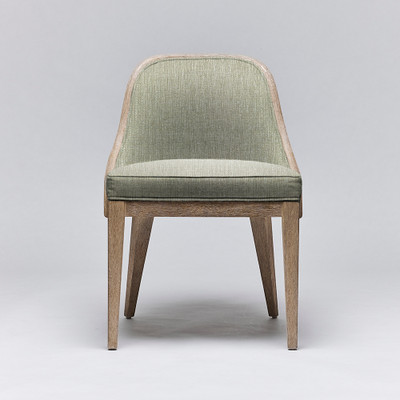 Interlude Home Siesta Dining Chair - White Ceruse/ Fern