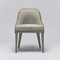 Interlude Home Siesta Dining Chair - Grey Ceruse/ Straw