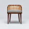 Interlude Home Palms Arm Chair - Chestnut/ Tint