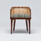 Interlude Home Palms Arm Chair - Chestnut/ Sage