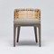Interlude Home Palms Side Chair - Grey Ceruse/ Tint