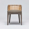 Interlude Home Palms Side Chair - Grey Ceruse/ Pebble