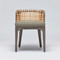Interlude Home Palms Side Chair - Grey Ceruse/ Fawn