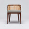 Interlude Home Palms Side Chair - Chestnut/ Tint