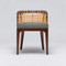 Interlude Home Palms Side Chair - Chestnut/ Moss