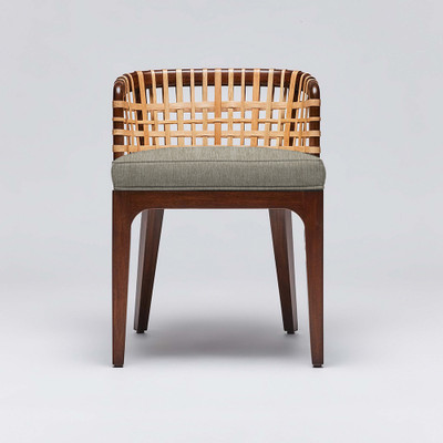 Interlude Home Palms Side Chair - Chestnut/ Fawn