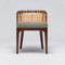 Interlude Home Palms Side Chair - Chestnut/ Fern