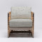Interlude Home Palms Lounge Chair - Grey Ceruse/ Jade