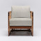 Interlude Home Palms Lounge Chair - Chestnut/ Tint