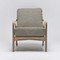 Interlude Home Delray Lounge Chair - White Ceruse/ Moss