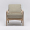 Interlude Home Delray Lounge Chair - White Ceruse/ Fawn