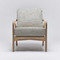 Interlude Home Delray Lounge Chair - White Ceruse/ Jade