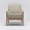 Interlude Home Delray Lounge Chair - White Ceruse/ Stra