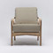 Interlude Home Delray Lounge Chair - White Ceruse/ Sisa