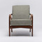 Interlude Home Delray Lounge Chair - Chestnut/ Moss