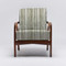 Interlude Home Delray Lounge Chair - Chestnut/ Sage