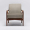 Interlude Home Delray Lounge Chair - Chestnut/ Pebble