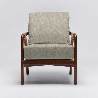 Interlude Home Delray Lounge Chair - Chestnut/ Fawn