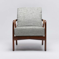 Interlude Home Delray Lounge Chair - Chestnut/ Jade