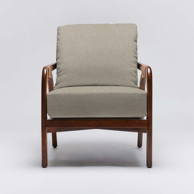 Interlude Home Delray Lounge Chair - Chestnut/ Sisal