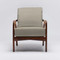 Interlude Home Delray Lounge Chair - Chestnut/ Sisal