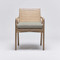 Interlude Home Delray Arm Chair - White Ceruse/ Fog